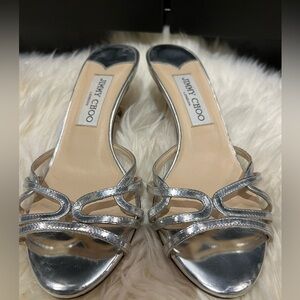 Silver Jimmy Choo Sandals size 36
